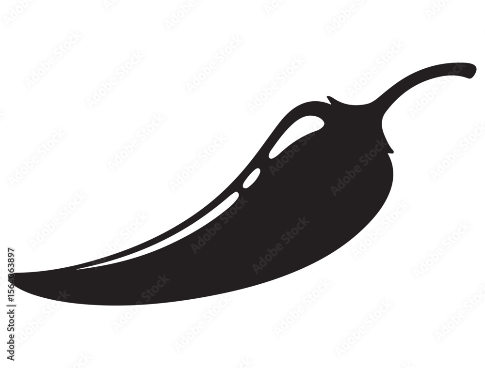 CHILLI PEPPER SILHOUETTE CHILLI PEPPER SILHOUETTE