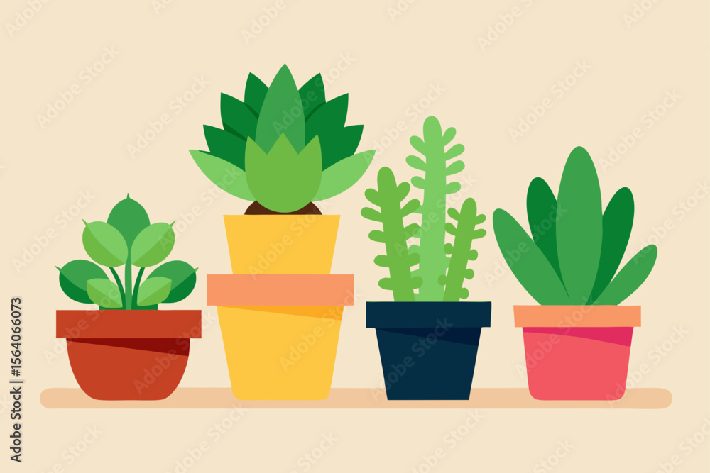 Fototapeta premium cactus in pot