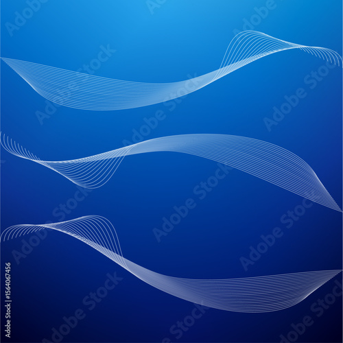 Abstract wave dynamic blue element for design. Dynamic wave pattern. Modern flowing wavy lines. Futuristic technology concept. Suit for banner, poster, cover, brochure, flyer, website
