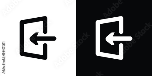 Inside icon silhouette vector in black colors. flat symbol logo design style