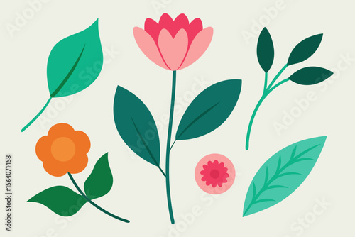 seamless  with red tulips