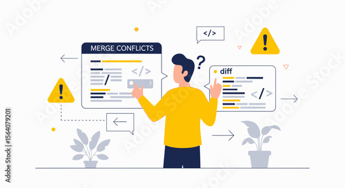 Confronting Merge Conflicts In Code Development With Visual Representation