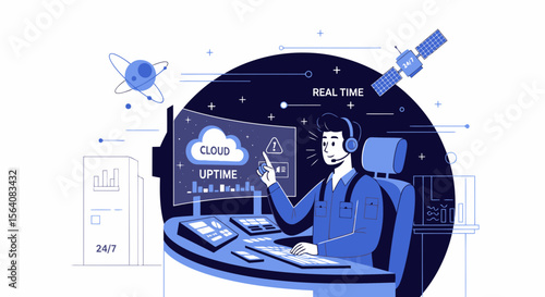 Monitoring Cloud Services Uptime Via An Operator And Satellite Communication