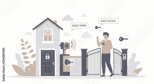 Smart Home Security System Using Mobile Technology For Guest Management