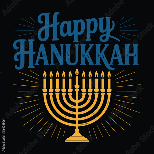 happy hanukkah t shirt design 2