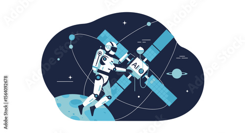 Artificial Intelligence Empowering Humanoids In The Exploration And Maintenance of Spacecraft