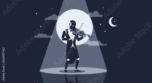 Mechanical Maestro Robot Serenades The Night With Classical Violin Performance