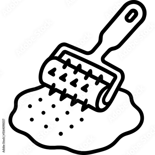 Dough docker outline icon vector