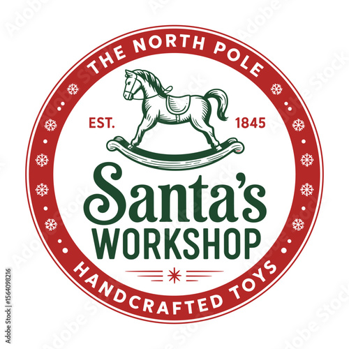 santas workshop t shirt design 2