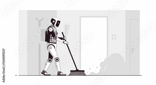 Robotic Assistance For Home Cleaning With Advanced Technology And Automation