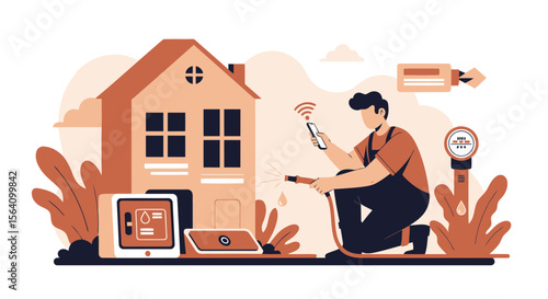 Smart Home Irrigation And Automation System For Efficient Gardening Monitoring Water Usage