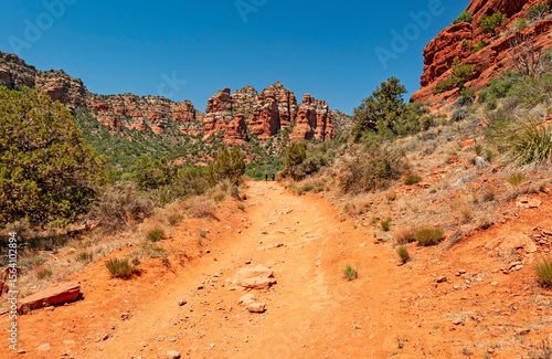 Stunning views of Sedona, a city in the northern Verde Valley region of the U.S. state of Arizona. City is famous for it's red rocks formations.