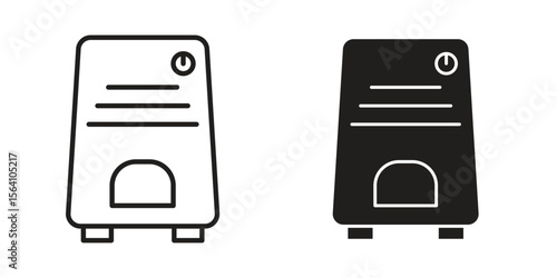 Air purifier icon in Thin linear and flat style. sign and symbol set