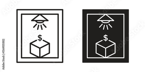 Business incubator icon in Thin linear and flat style. sign and symbol set