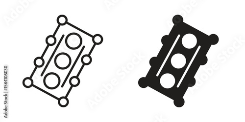 Car gasket icon in Thin linear and flat style. sign and symbol set
