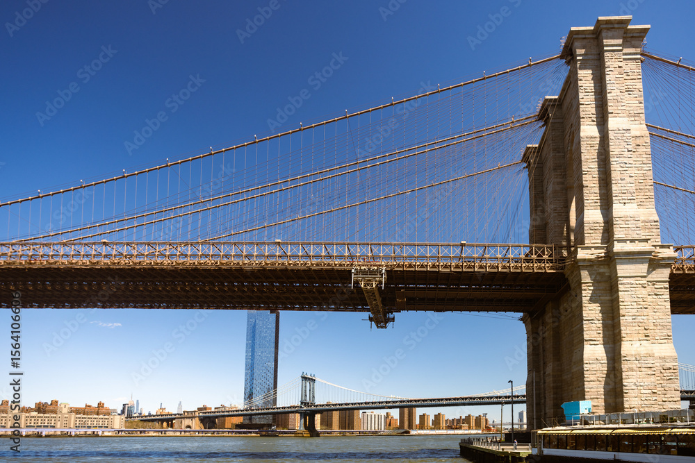 Fototapeta premium Bridge under Clear Blue Sky