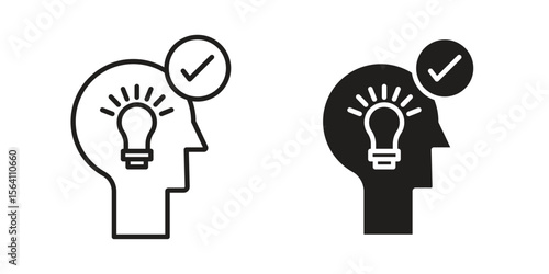 Understand icon in Thin linear and flat style. sign and symbol set
