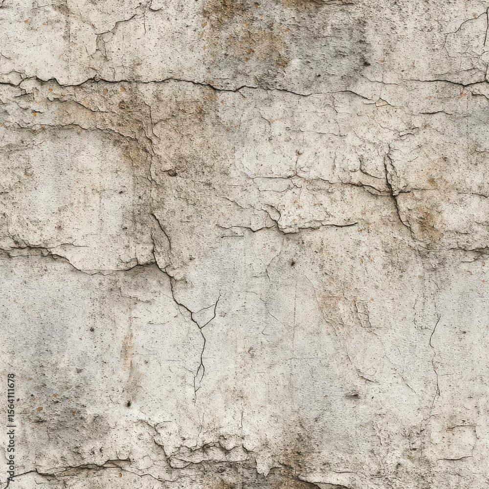 Obraz premium Old plaster wall texture with aged cracks