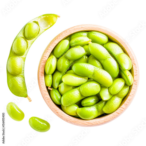 Wallpaper Mural fresh green peas isolated on a transparent background. Torontodigital.ca