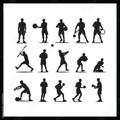 Solo Sport Silhouette Clipart Design