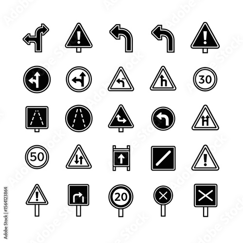 Comprehensive Collection of Road Signs and Symbols A Guide to Traffic Signals