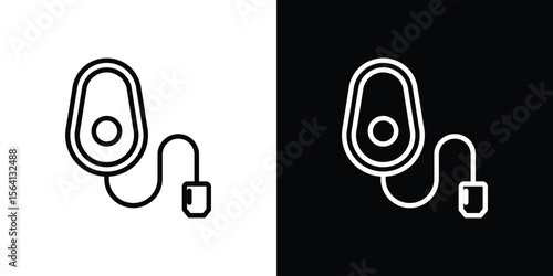 Anesthesia icon symbol outline style. Editable icon in EPS10