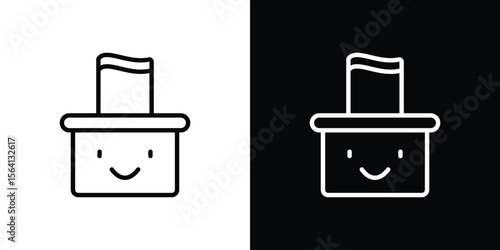 baby wipe icon symbol outline style. Editable icon in EPS10