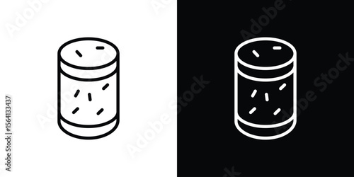 Cork wine icon symbol outline style. Editable icon in EPS10