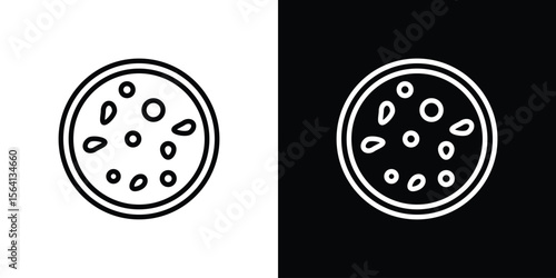 Leukemia icon symbol outline style. Editable icon in EPS10