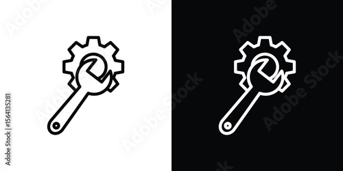Productivity tools icon symbol outline style. Editable icon in EPS10