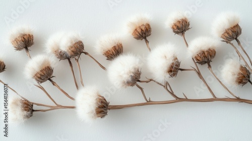 a bunch of white flowers on a white surface