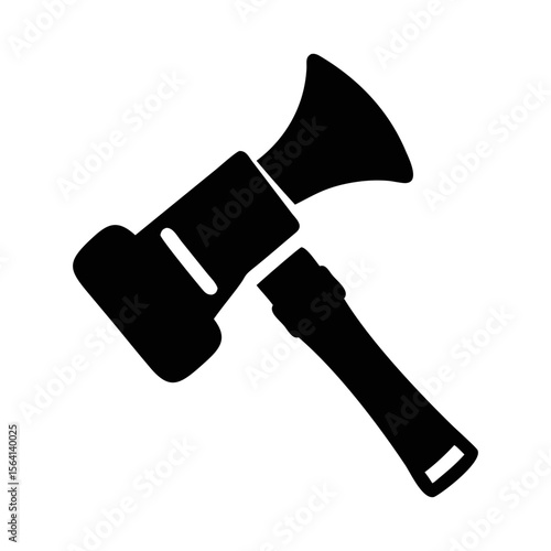 Illustration of a Halligan fire axe tool, also known as a Pro Bar