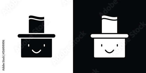 baby wipe icon simple flat graphic illustrations. Black and white silhouette vector