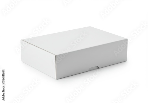 Wallpaper Mural A plain white cardboard box, isolated on white background Torontodigital.ca