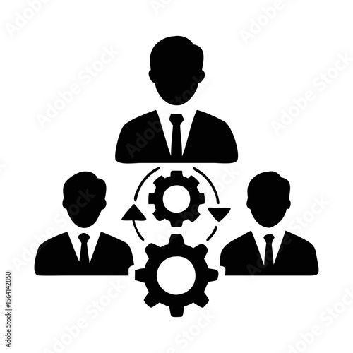 Collaboration and Teamwork between Business Professionals Utilizing Gears for a Common Goal
