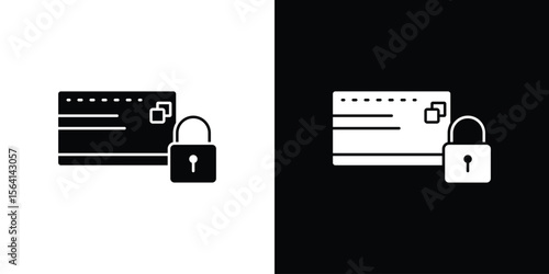 Credit limit icon simple flat graphic illustrations. Black and white silhouette vector