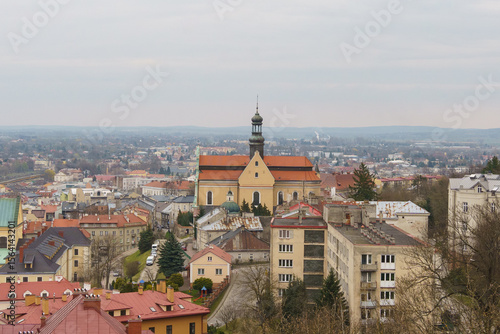 Wallpaper Mural Przemyśl, Subcarpathian, Poland, 30 March 2025: view of The Carmelite Church of St. Theresa and the southern part of the old town Torontodigital.ca