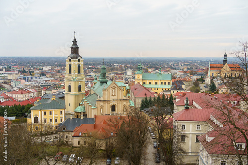 Przemyśl, Subcarpathian, Poland, 30 March 2025: view of the old town of Przemyśl with the Przemyśl Cathedral