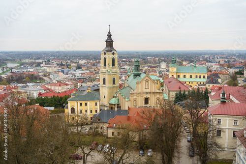 Przemyśl, Subcarpathian, Poland, 30 March 2025: view of the old town of Przemyśl with the Przemyśl Cathedral