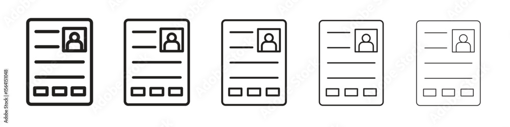 Criminal record icon design in thin editable stroke style for graphic work Criminal record icon design in thin editable stroke style for graphic work