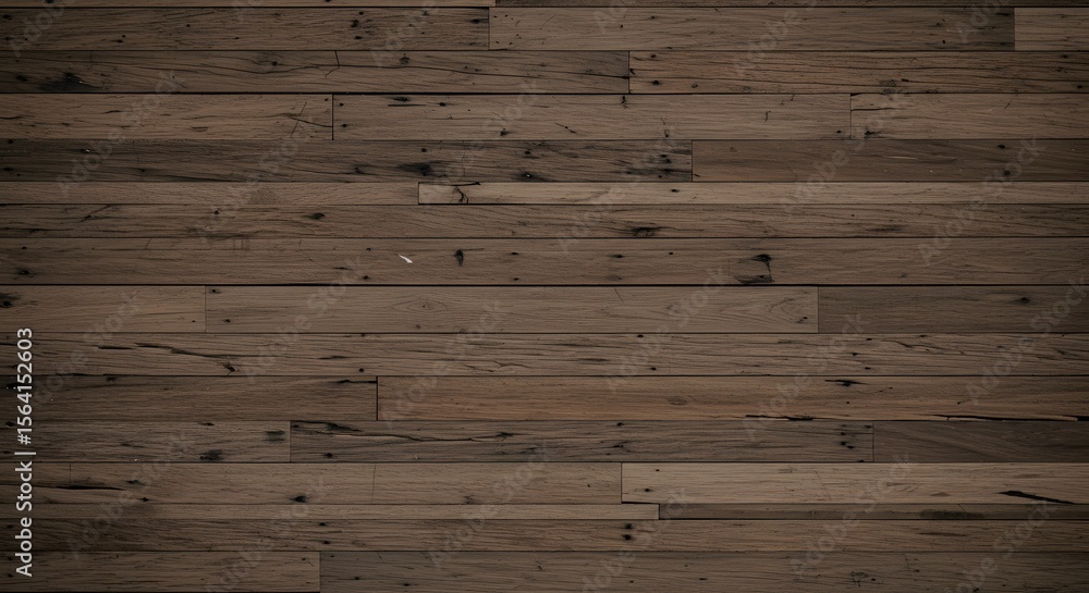 Fototapeta premium Dark Brown Reclaimed Wood Texture Rustic Wooden Background Image