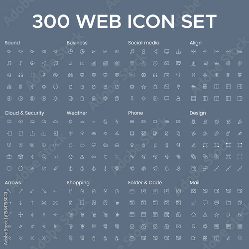 300 WEB ICON SET