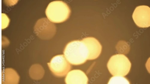 abstract background of yellow lights, Gold bokeh and sparkles. Seamless loop animation  ai generative