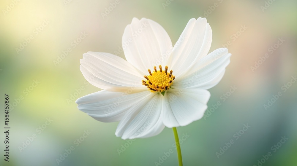 Soft white flower in natural light Soft white flower in natural light