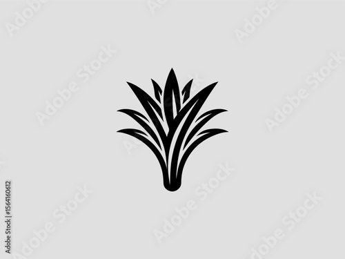 Watercolor lemongrass bundle vector logo with dewdrops for spa or aromatherapy brands