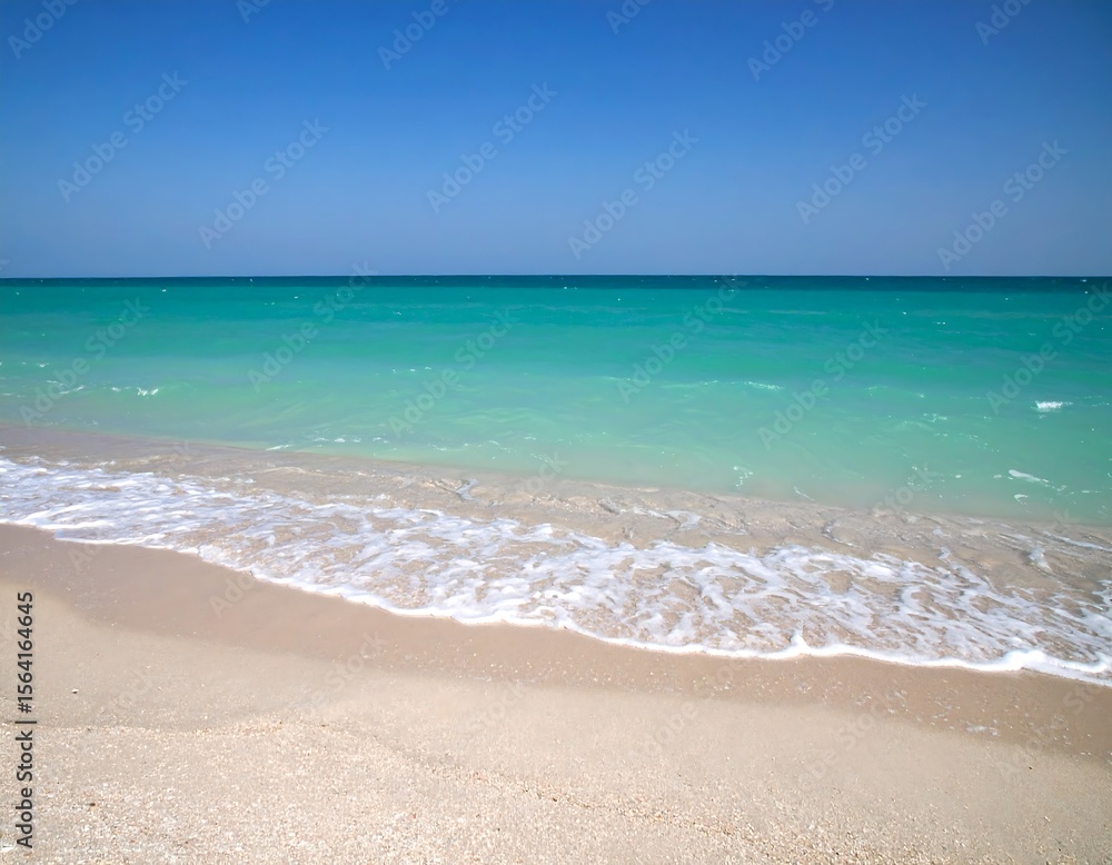 Fototapeta premium tropical beach with blue sky