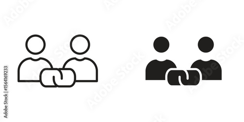 Affiliate link icon Design Illustrations. editable web icons