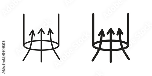Air suction icon Design Illustrations. editable web icons