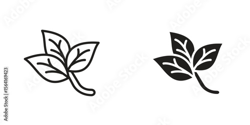 Basil icon Design Illustrations. editable web icons