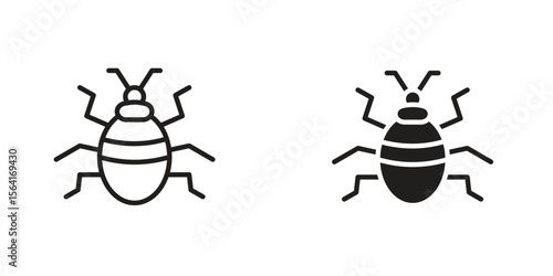Bedbug icon Design Illustrations. editable web icons